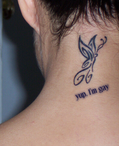 What this guy's butterfly tattoo REALLY means