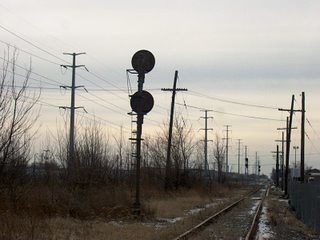 The GTW interchange track at the former Grand Trunk Western Elsdon Yard site. Chicago Illinois. January 2007. by Eddie from Chicago