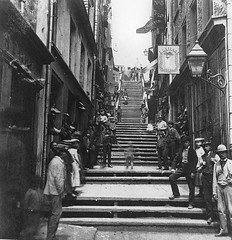 Breakneck steps, Quebec City, c1870