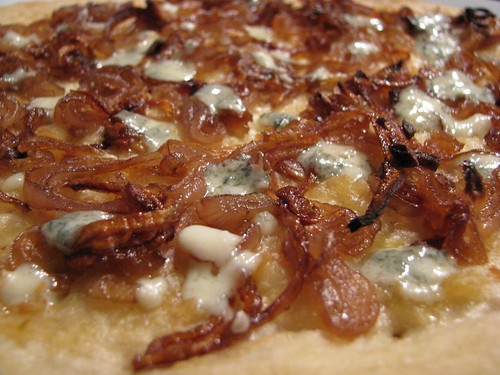 Caramelized Onion and Blue Cheese Pizza