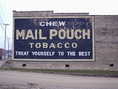 Advertisement, Wall, Tobacco Product, Mail Pouch 