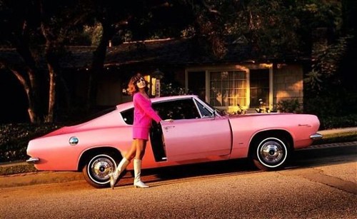 Car Girls - Playboy Pink - Plymouth Barracuda