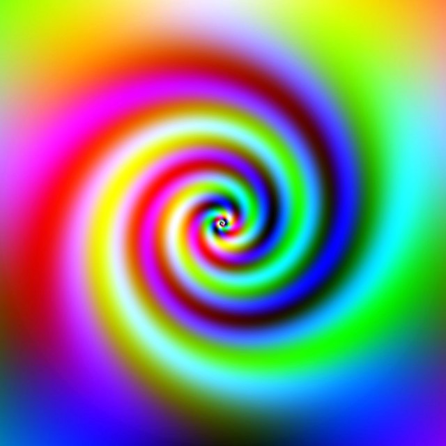 Colourful spiral