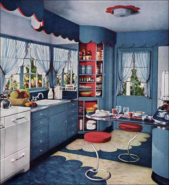 1948 Armstrong Scalloped Kitchen