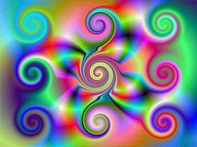 Nine dynamic energy spirals