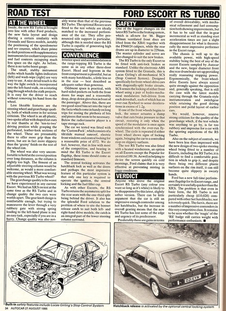 Ford Escort RS Turbo S2 Test 1986 6 