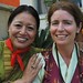 One East, one West, Buddhist women, Boudha, Kathmandu, Nepal