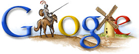 Logo Google cervantes Don quijote