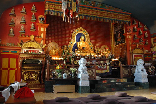 Beautiful Buddha, Main Shrine Room, Sakya Monastery of Tibetan Buddhism, Seattle, Washington by Wonderlane