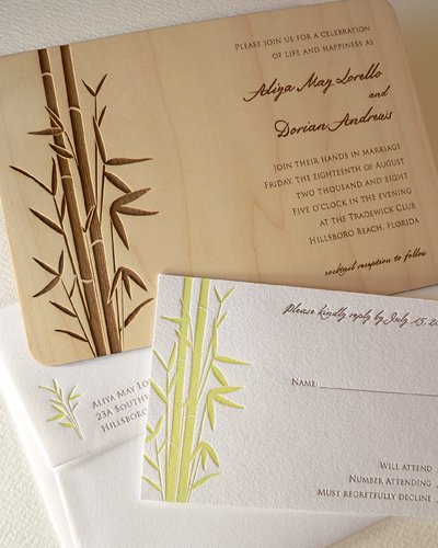 Bamboo Wedding Favors on Bamboo Wedding Invitation Set   Flickr   Photo Sharing