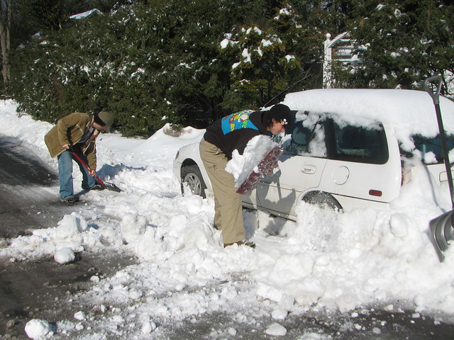 Digging Out Christine's Car
