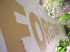 forgiven —soot chalk (Flickr.com)