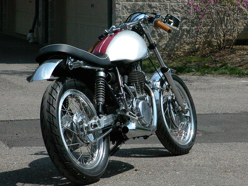 SR500 Cafe Racer , a photo by troutthunter on Flickr. title=