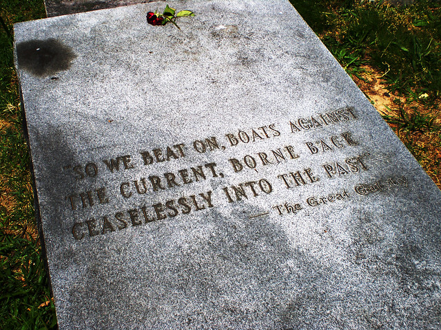 gatsby quote on fitzgerald's grave