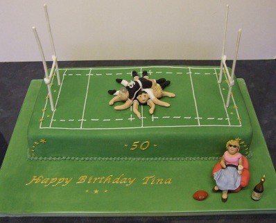 60th Birthday Cake on Rugby Mum 50th Birthday Cake 5oth Birthday Cake For A Rugby Mum 2 Sons