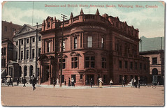 Dominion Bank, at the southwest corner of Main Street and McDermot Avenue, circa 1912