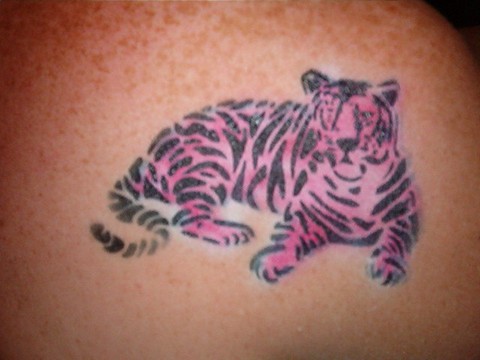 Pink Tiger Airbrush Tattoo Flickr Photo Sharing 480x360px