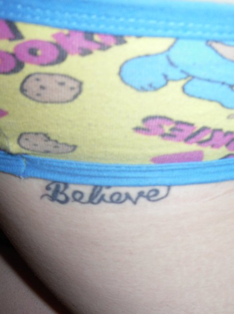 140 365 little believe tattoo i cant remember why i took this now but