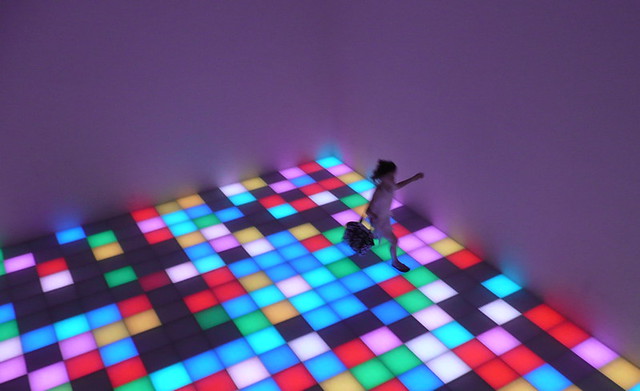 Dancing in the Guggenheim lights