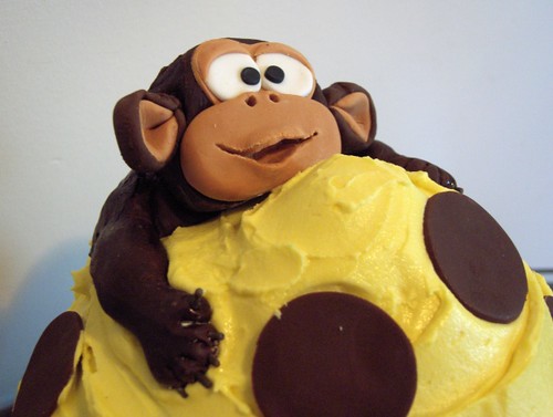 Giant Monkey Cupcake