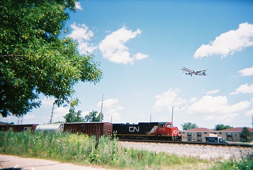 Train and Plane photographic meet. Schiller Park Illinois. July 2008. by Eddie from Chicago