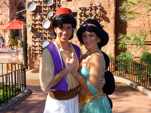 Meeting Aladdin and Jasmine