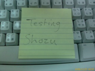 Testing Shozu