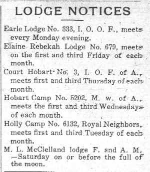 Lodge Notices