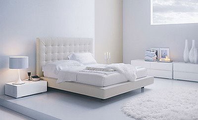 White bedroom luxurious style photo