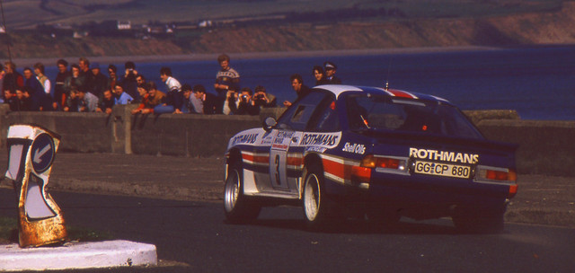 opel manta 400 Ari Vatanen on the Ramsey stage of the 1983 Rothmans Manx 