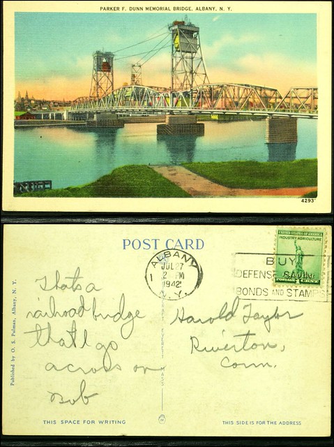 Dunn Memorial Bridge postcard