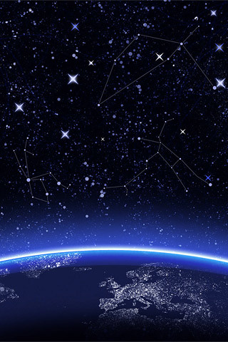Space Night Sky wallpaper for the iPod or iPhone