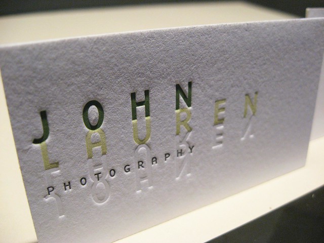John Lauren Photography Letterpress Cards