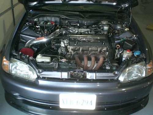 H22A to'94 Civic Swap It's finally done I have yet to pick it up though