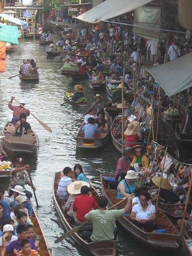 Bangkok en famille - marché flottant
