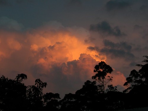 Sunset and thunder in Brazil