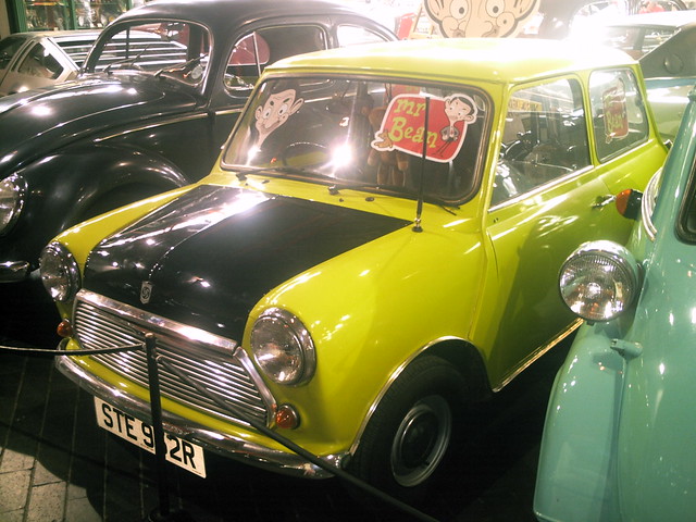 The real Mr Bean Mini at Beaulieu National Motor Museum