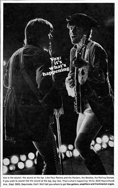 Paul Revere & The Raiders Vox Ad 1966