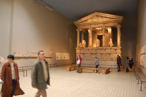 Temple & statues from the Elgin Marbles at the British Museum by Chris Devers