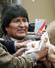 Bolivian President Evo Morales won a referendum to adopt reforms in the Latin American state on October 21, 2008. The South American country has been subjected to US destabilization efforts. by Pan-African News Wire File Photos