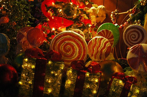 Christmas Candies, lights, and Decorations, Angels, Mill Rose Inn, Half Moon Bay, California, USA by Wonderlane