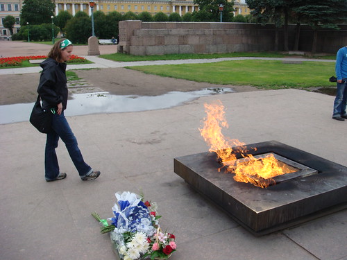 The eternal flame, St. Petersburg, Russia.