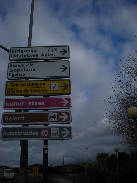 road signs in Sopelana, País Vasco