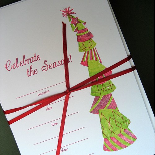 Holiday Party Hat invitations