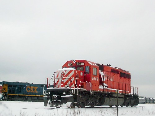 Canadian Pacific and CSX motive power. Bensenville Yard. Bensenville Illinois.  Early February 2008. by Eddie from Chicago
