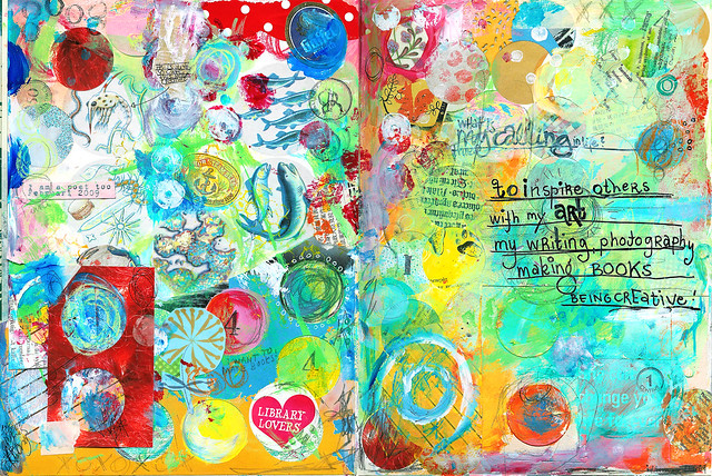 Art Journal page: What is your calling (copyright Hanna Andersson)