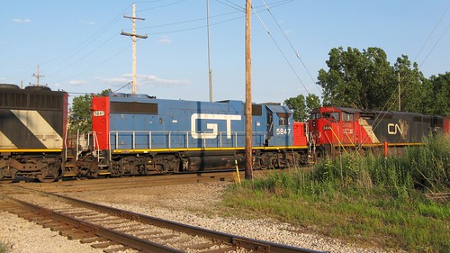 Southbound Canadian National Railroad transfer train. Hawthorne Junction. Chicago / Cicero Illinois. June 2008. by Eddie from Chicago
