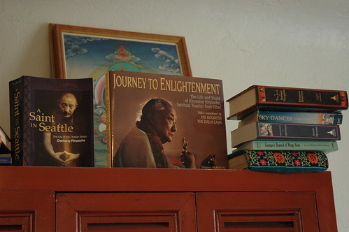 Buddhist Books, A Saint in Seattle (Dezhung Rinpoche), Journey to Enlightenment (Dilgo Khyentse Rinpoche), Sky Dancer (Yeshi Tsogyal), Seattle, Washington, USA by Wonderlane