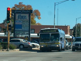 Westbound Pace bus at Grand and Thatcher Avenues. River Grove Illinois. October 2006. by Eddie from Chicago