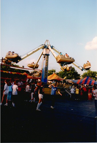 Saint Clair of Montifalco Catholic Parish annual summer carnival. Chicago Illinois. June 1987. by Eddie from Chicago
